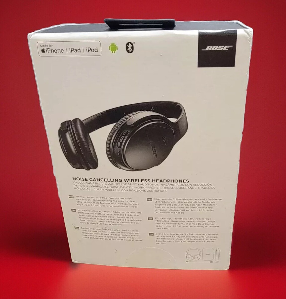 Bose Noise Cancelling Wireless Headphones Wire-Free Premium