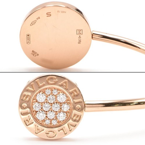 Brazalete Bvlgari Bvlgari Bvlgari tamaño S 18K oro rosa diamante ónix 5,9 pul... - Imagen 4 de 5
