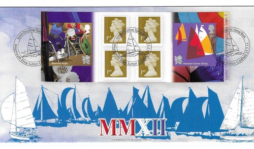 GB - 2011 FDC by Bradbury Olympics & Paralympic Games booklet on Sailing cover