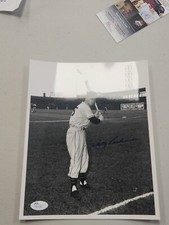Whitey Lockman signed 8x10 photo 1954 WSC New York Giants JSA