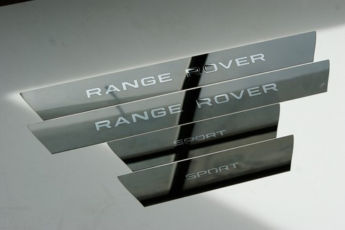 Juego completo de 4 placas de desgaste de umbral de puerta cromadas para Range Rover & Sport 2014-2022 - Imagen 12 de 13