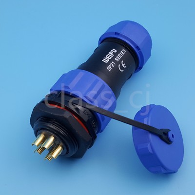Weipu SP21 5Pin Waterproof IP68 Panel Mount Circular Cable Aviation Connector