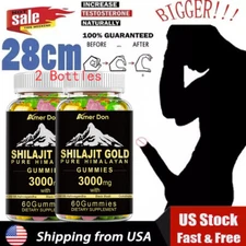 Shilajit Gummies Max Strength | Pure 100% Authentic Himalayan Origin 120 Gummies