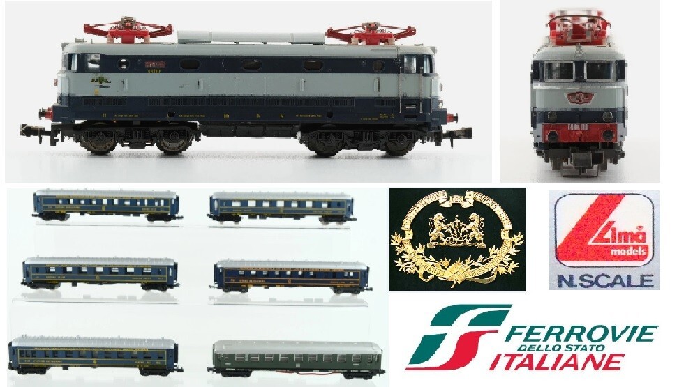 LIMA VINTAGE TARTARUGA FS E444 CON LOGHI+ CARROZZE ORIENT