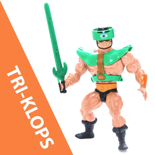 Vtg He-Man TRI-KLOPS Masters Of The Universe MOTU Figure | MEXICO | Complete