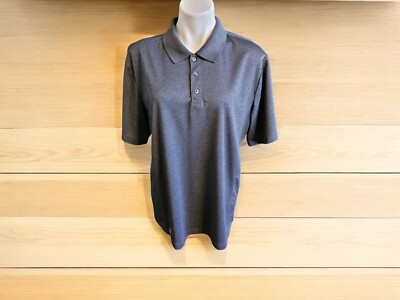 Fila Sport Golf Polo Shirt Mens Large Gray Short Sleeve Active Golf 