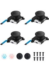 Joycon Joystick Replacement 4 Pack, Replacement Joystick Analog Thumb Stick 