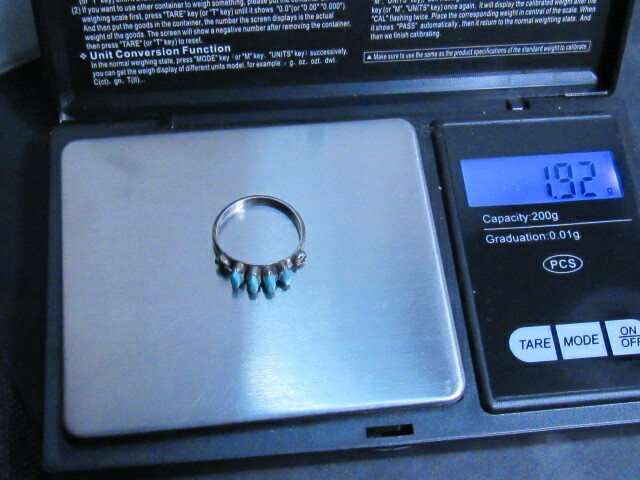 native american turquoise ring - image 3