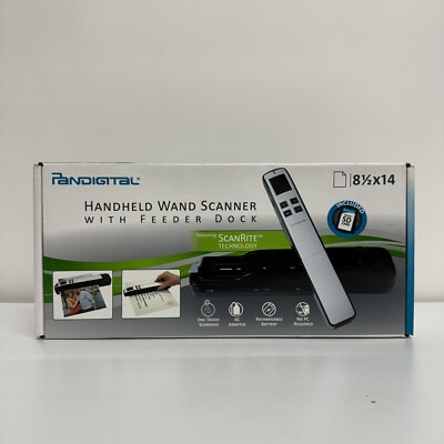 Pandigital Hand-Held Wand Scanner With Feeder Dock - Purple