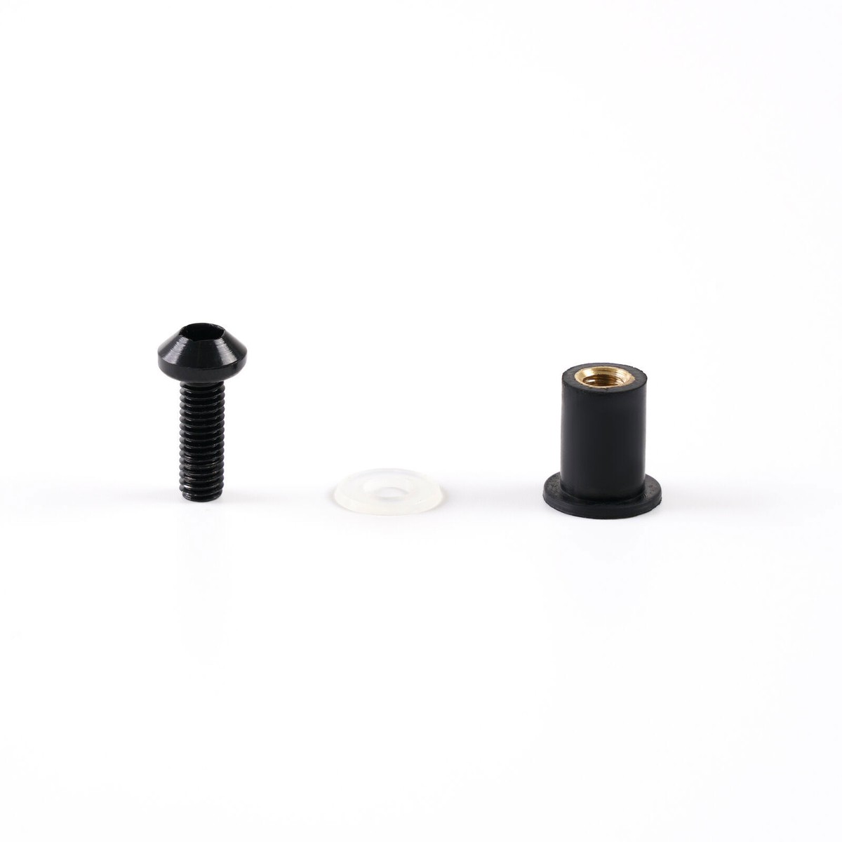 みりあん☺︎11 Black Windshield Bolts for 1990 Kawasaki Ninja ZX11 1991 1992