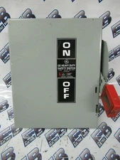 GE THN3361 Disconnect Model 10 30 Amp 600 Volt 3PH 3W Non Fused -WARRANTY
