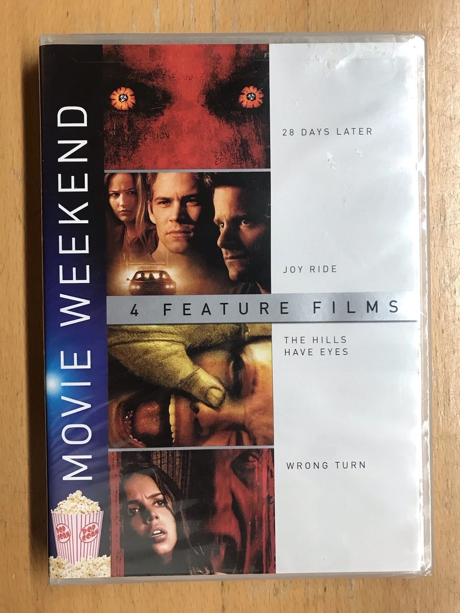 Movie Weekend 4 Feature Films 28 Days Later/Hills Have Eyes/Wrong Turn/Joy  Ride | eBay