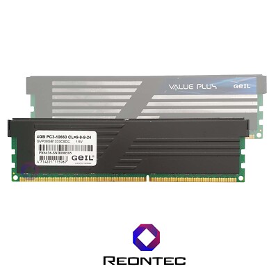 4GB PC RAM Geil Value Plus PC3 - 10660U DDR3 GVP38GB1333C9DC