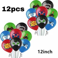 12x Game on Balloons Level Gaming Birthday Party Decorations Xbox Ps