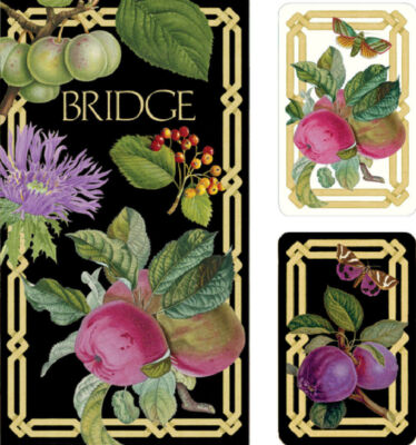 Caspari Bridge-Set – Inkl. 2 Spielkarten, 4 Score Pads, 4 Bleistifte – Design „Unter Palmen“