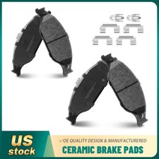 Front Ceramic Brake Pads Whardware For 1999 2000 2001-2004 Ford Mustang Base Gt Front Ceramic Brake Pads Whardware For 1999 2000 2001-2004 Ford Mustang Base Gt