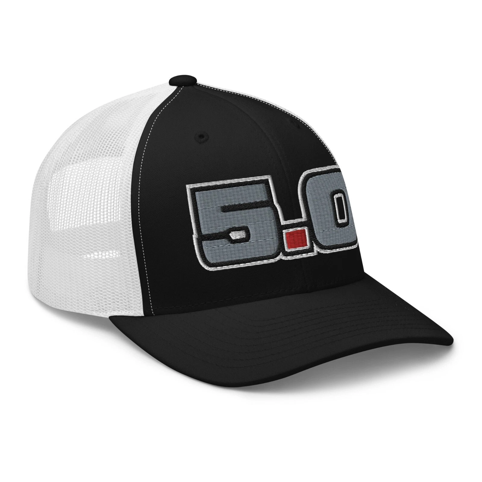 Mustang 5.0 Foxbody Car Lover Mesh Trucker Hat Cap