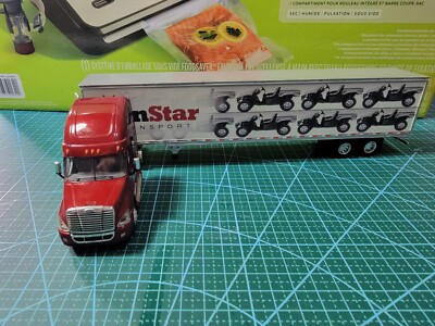 DCP 1:64 MinStar Transport Diecast Semi Truck Tractor Trailer Used