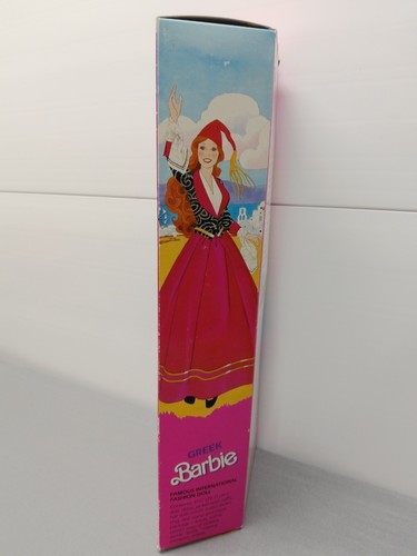 Vintage 1985 Greek Barbie -Dolls Of The World Collection - #2997 -Factory Sealed - Picture 5 of 9