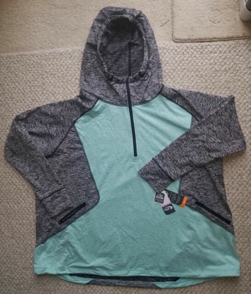 MTA Sport Fast Dri Half Zip Hoodie Shirt Long Sleeve Pullover Plus Size 3x ** for sale online eBay