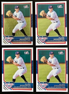   2017 Stars & Stripes Alex Bregman #95 - Lot of (4) - w/ foil Longevity insert