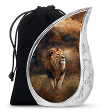 Lion Keep Sake For Ashes Urns For Adult Female Human Remains Urn