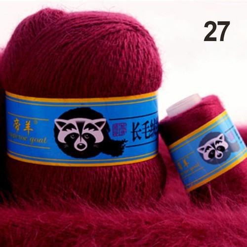US 70g Soft Mink Velvet Wool Yarn DIY Hand Knitting Cashmere Wool Crochet Thread - Picture 36 of 48