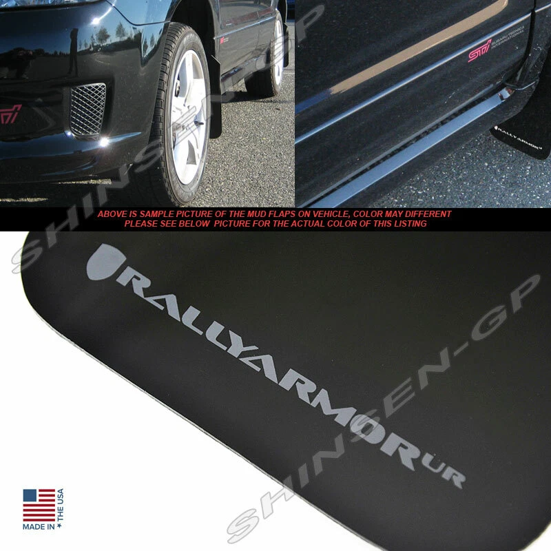 Guardabarros negros Rally Armor UR con logotipo gris para Subaru Forester 2003-2008 Foto 2 de 3