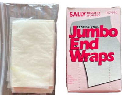 Sally Beauty Jumbo End Wraps Hair Styling Product 1,000 Sheets No 157990