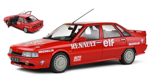 Renault R21 Mki Turbo Speed Record On Ice 1988 Red 1:18 Model SOLIDO - Foto 1 di 1
