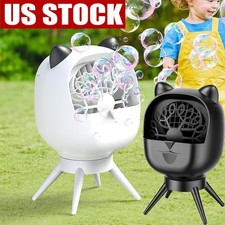 500ML Bubble Machine Automatic for Parties Wedding Rechargeable Bubble Maker New