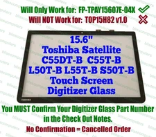 TOSHIBA SATELLITE C55T-B5109 Touch Glass Digitizer C55T-B5110 15.6"