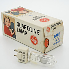 GE BVE 120V 600 Watts Bulb Quartzline Lamp