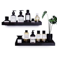 Acrylic Wall Mount Organizer Adhesive Shelf Bathroom Shelves For Wall Self Adhes