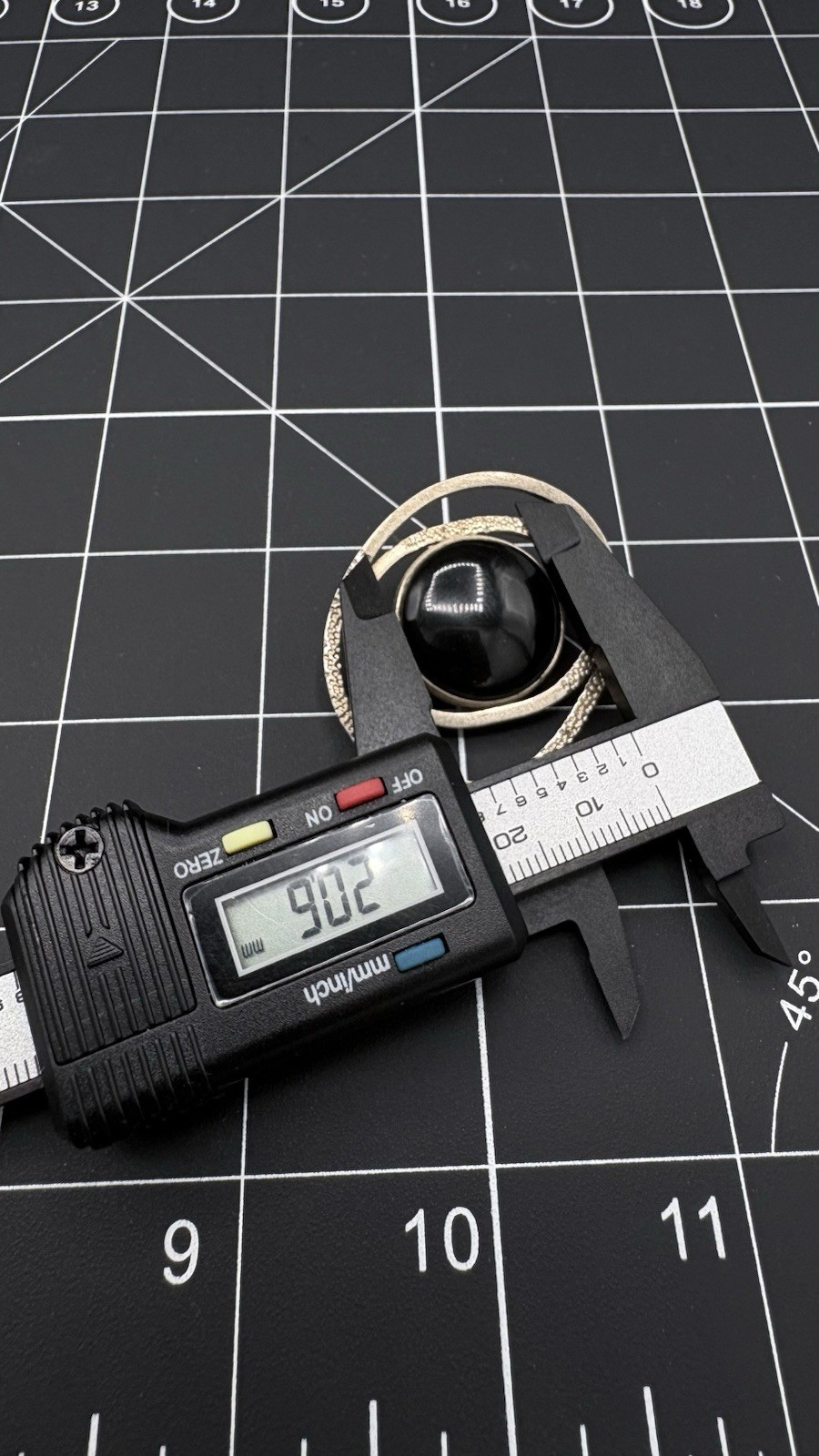 Large Chunky Statement 950 Silver Black Onyx Pend… - image 12