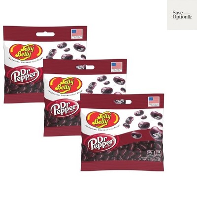 Jelly Belly Dr. Pepper Jelly Beans- 3 Pack - 3.5 oz each, Beverage Dr Pepper