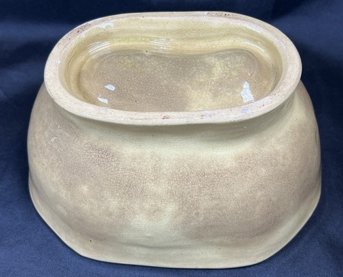 Antike gelbe Ware Steinzeug/Pudding Form Weizen Garbe Design 7 7/8”x6,5x4” - Bild 20 von 22