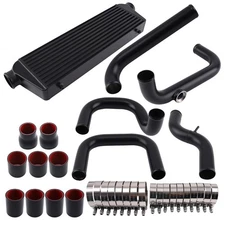 Bar & Plate Front Intercooler + Piping + Coupler Kit for Honda Civic 1992-2000
