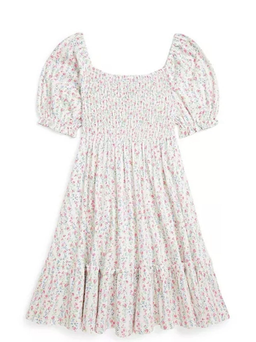Polo Ralph Lauren Floral Smocked Jersey Dress Nantucket Girl Size X-Large NEW