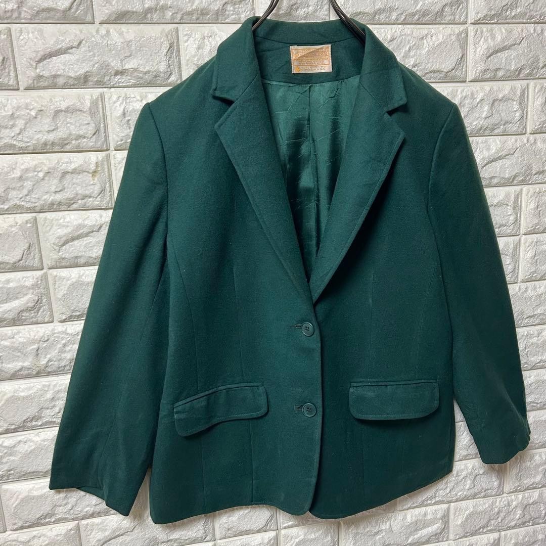 Pendleton 70s Wool Blend Tailored Jacket Green Un… - image 3