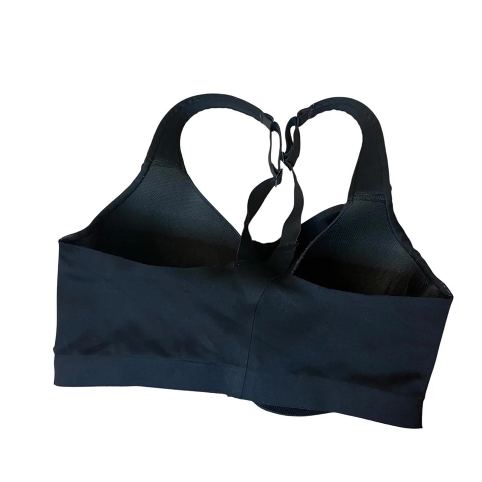 Victoria's Secret Black Sports Bra with Front Zip - Image 2 of 3