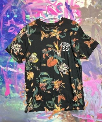 Vans Off The Wall Since 66 Black Floral T-Shirt