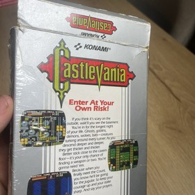 Castlevania 1 - Nintendo Nes - Cib - Semi Sealed - MINT Cartridge - Authentic