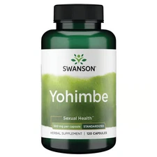 Swanson Yohimbe, Standardized, Herbal Supplement, 500 mg/ 120 Caps