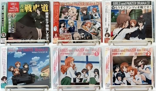 Anime GuP Girls und Panzer Drama/Original Drama CD 6 SET OBI Japan
