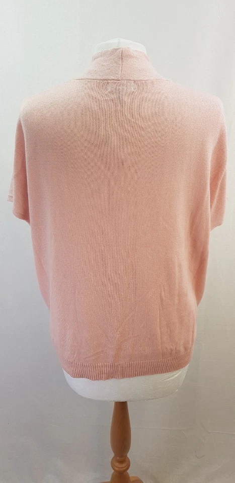 Neiman Marcus Pale Pink Silk Cashmere Short Sleeve Jumper Size S BNWT - Image 4 of 4