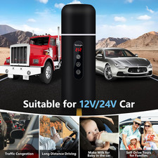 Electric Travel Kettle,12V/24V Car Coffee Warmer Kettle,Portable Hot Water Bo...