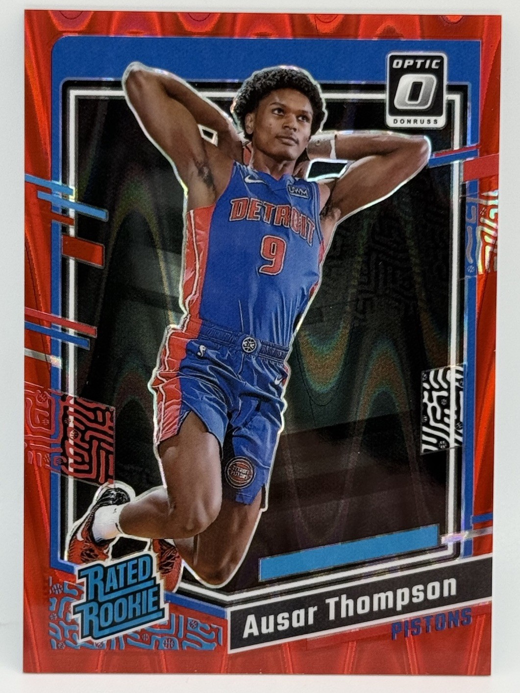 2023-24 Donruss Optic - Rated Rookie Ausar Thompson #235 Red Seismic /130