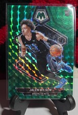 2023-24 Panini Mosaic - Rookies Jalen Wilson #203 Green Mosaic Prizm (RC)