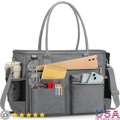 Water-Resistant Laptop Bag Women W/ Insulated Pockets & Multiple Compartments US